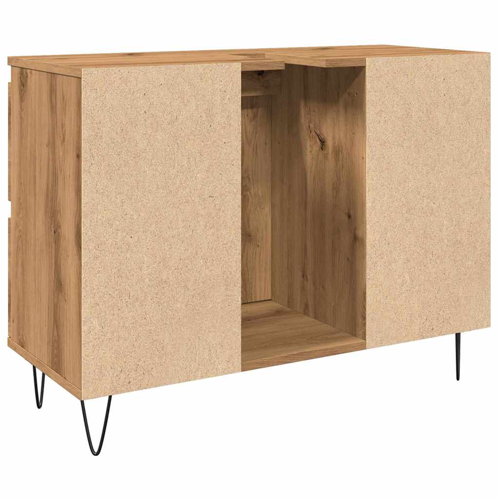Bathroom Cabinet Artisan Oak 80x33x60 cm Engineered Wood