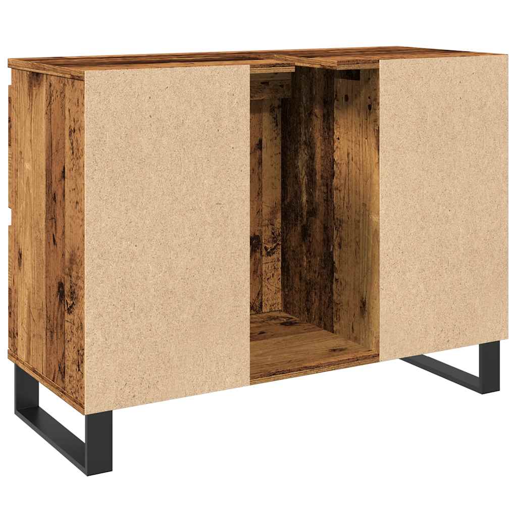 Bathroom Sink Cabinet Old Wood 80x33x60 cm Engineered Wood