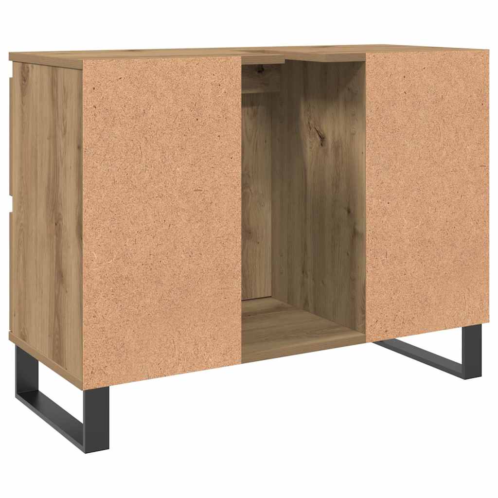 Bathroom Sink Cabinet Artisan Oak 80x33x60 cm Engineered Wood
