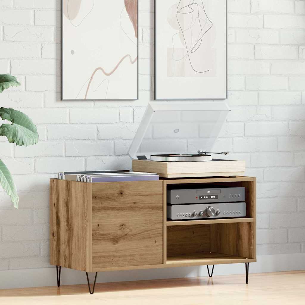 Record Cabinet Artisan Oak 84.5x38x48 cm Engineered Wood