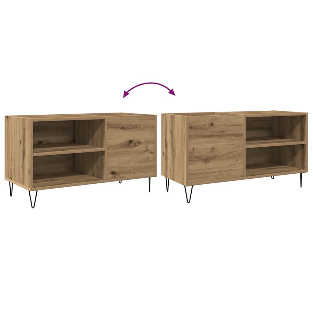 Record Cabinet Artisan Oak 84.5x38x48 cm Engineered Wood