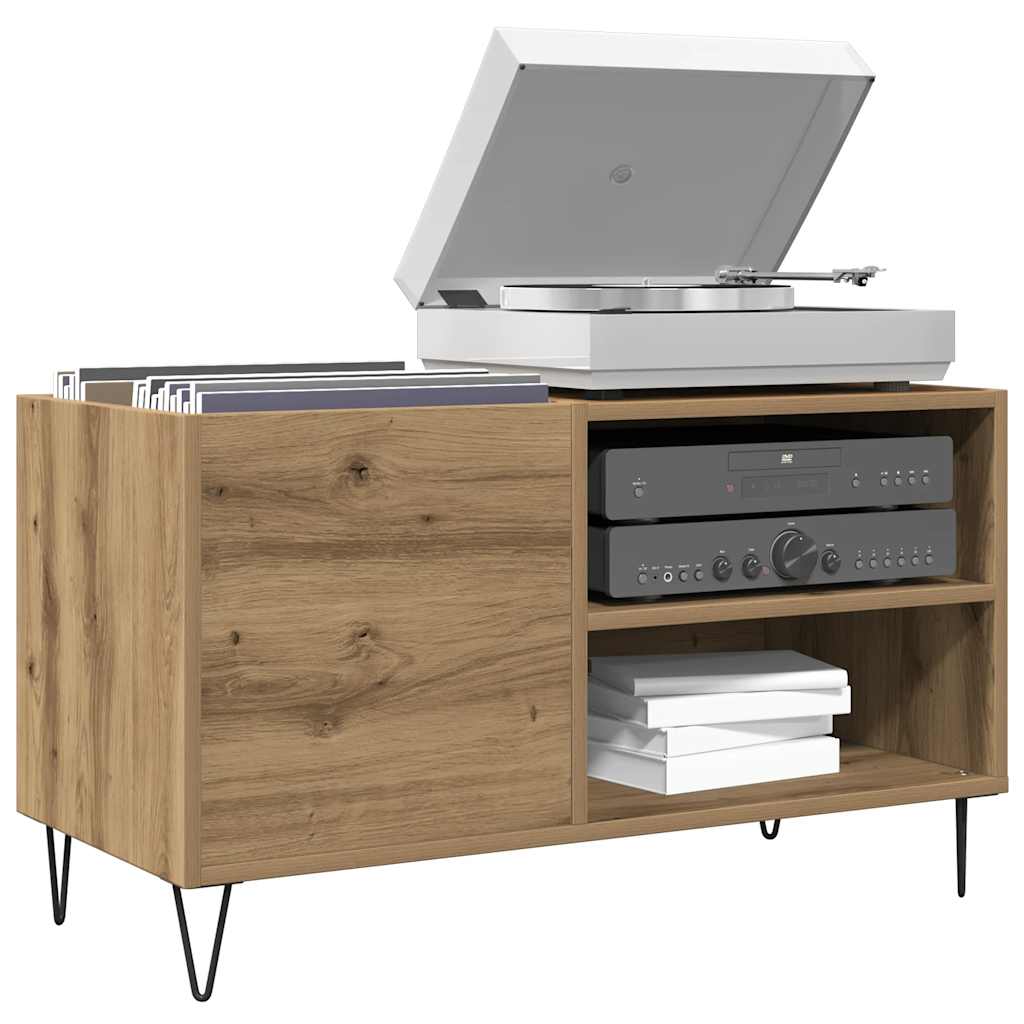 Record Cabinet Artisan Oak 84.5x38x48 cm Engineered Wood