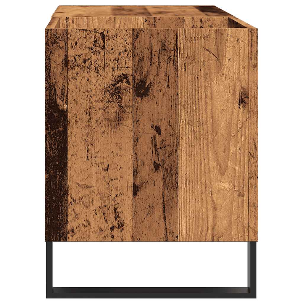 Record Cabinet Old Wood 84.5x38x48 cm Engineered Wood