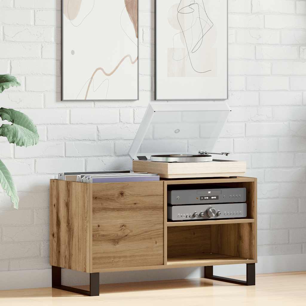 Record Cabinet Artisan Oak 84.5x38x48 cm Engineered Wood