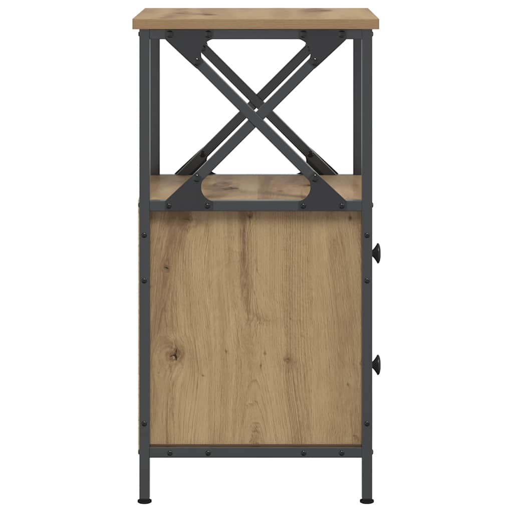 Bedside Cabinet Artisan Oak 34x35,5x70 cm Engineered Wood