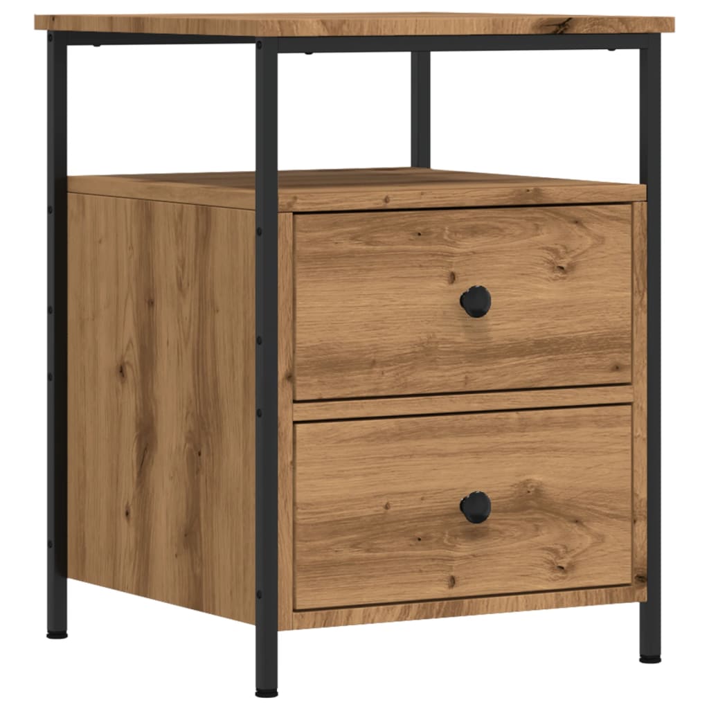 vidaXL Bedside Cabinet Artisan Oak 44x45x60 cm Engineered Wood