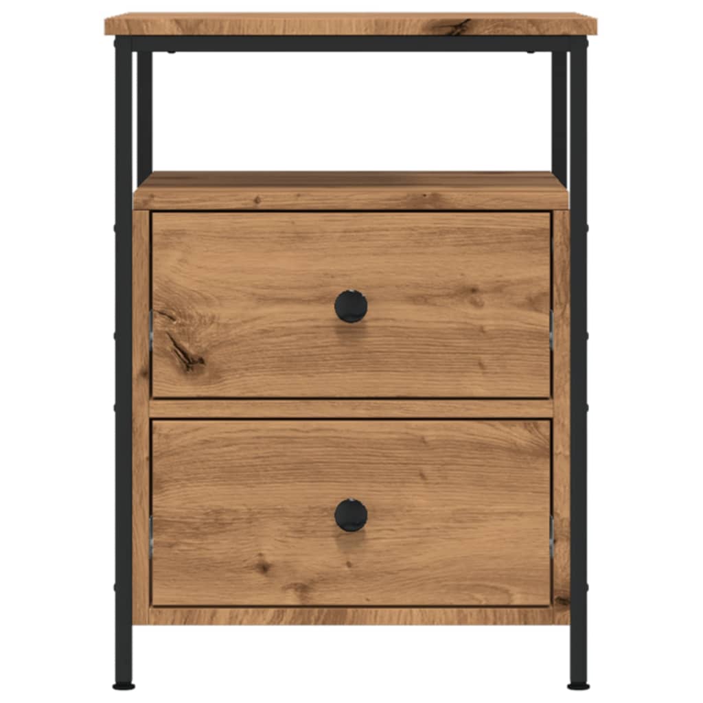 vidaXL Bedside Cabinet Artisan Oak 44x45x60 cm Engineered Wood