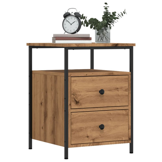 vidaXL Bedside Cabinet Artisan Oak 44x45x60 cm Engineered Wood