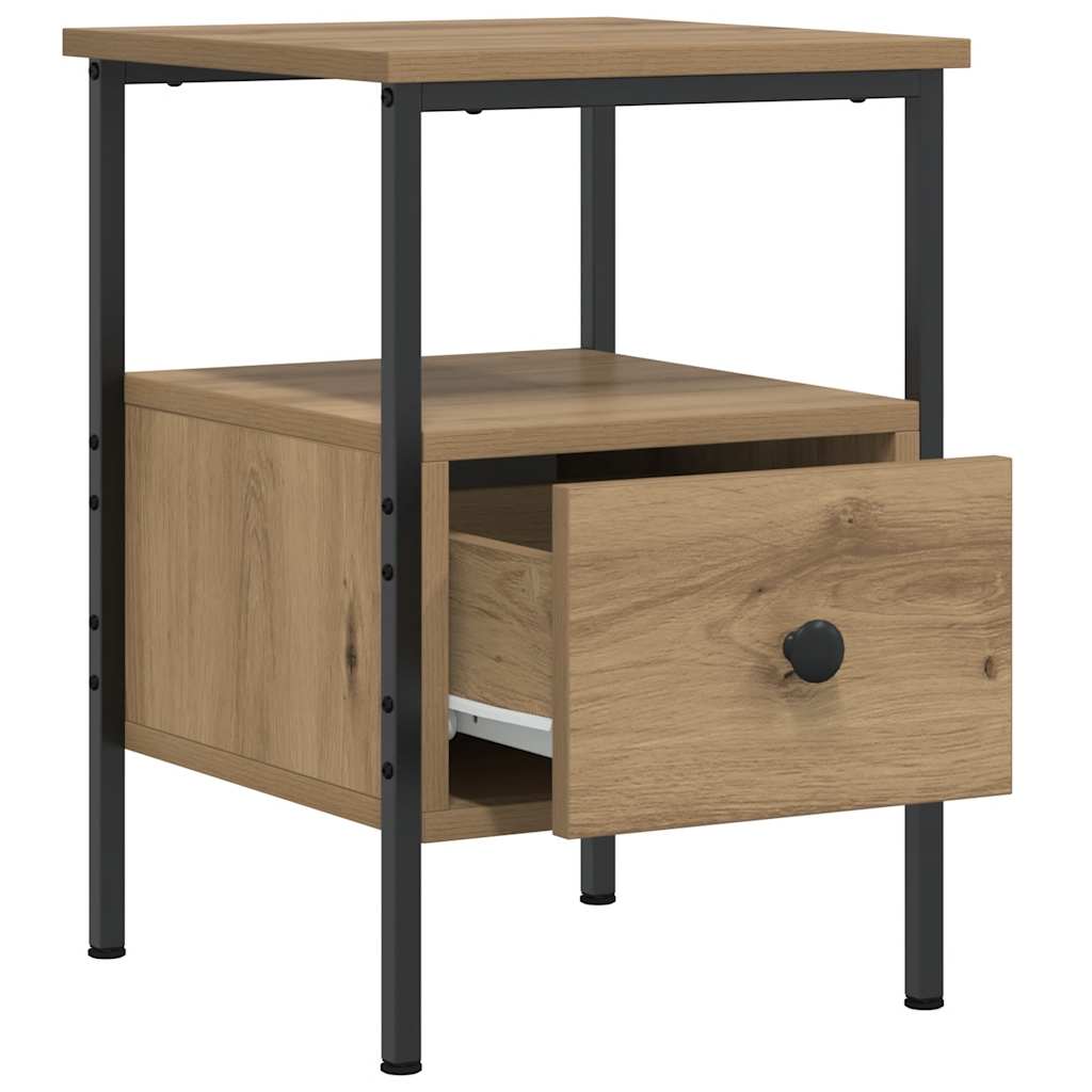 Bedside Cabinet Artisan Oak 34x36x50 cm Engineered Wood