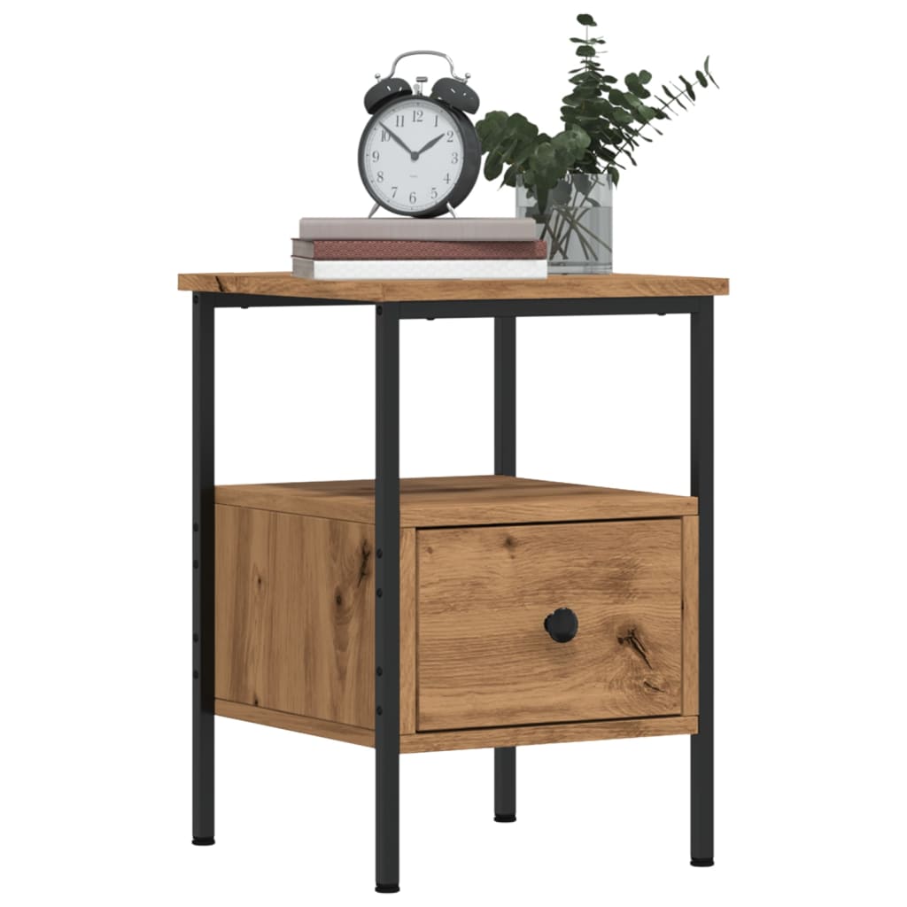vidaXL Bedside Cabinets 2 pcs Artisan Oak 34x36x50 cm Engineered Wood