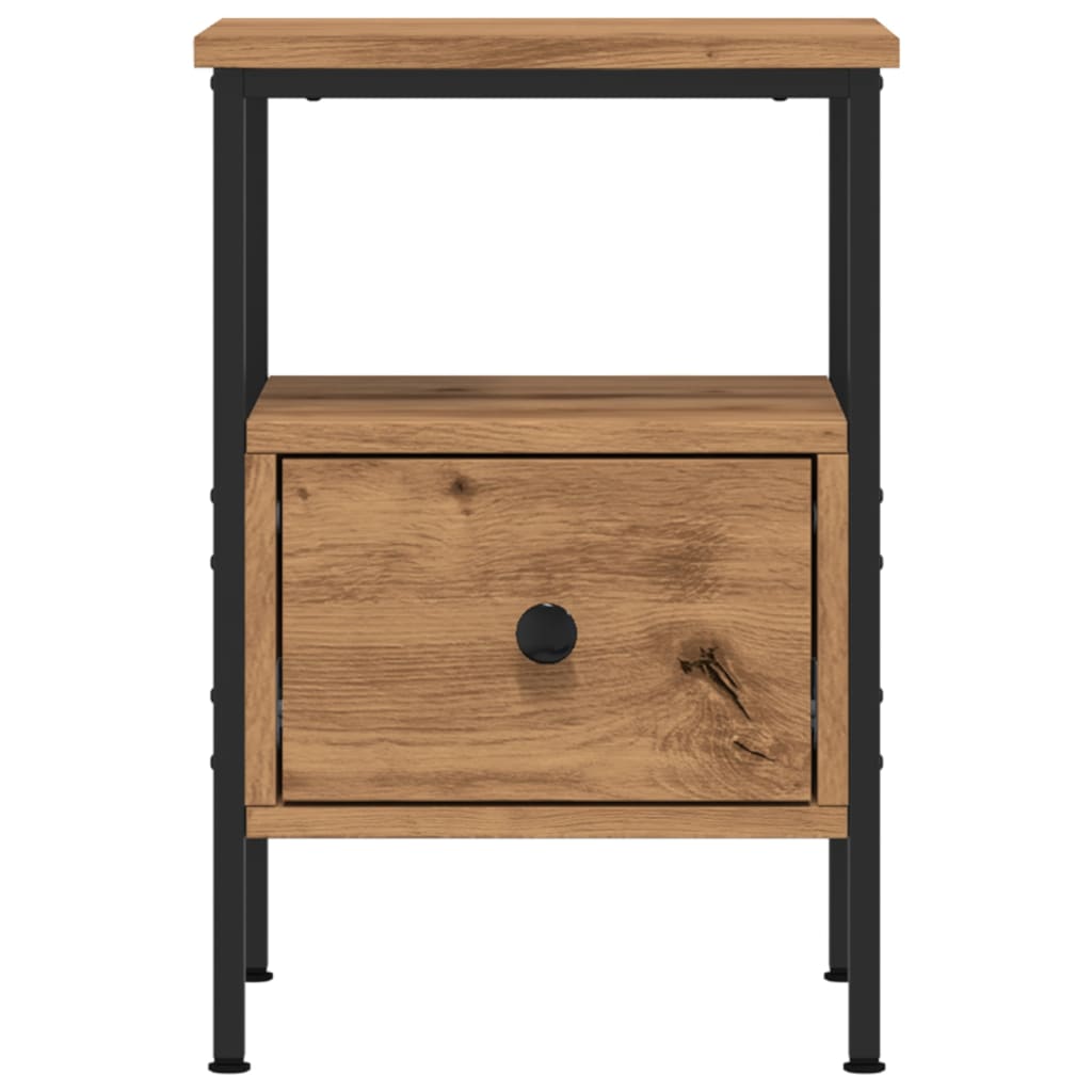 vidaXL Bedside Cabinets 2 pcs Artisan Oak 34x36x50 cm Engineered Wood