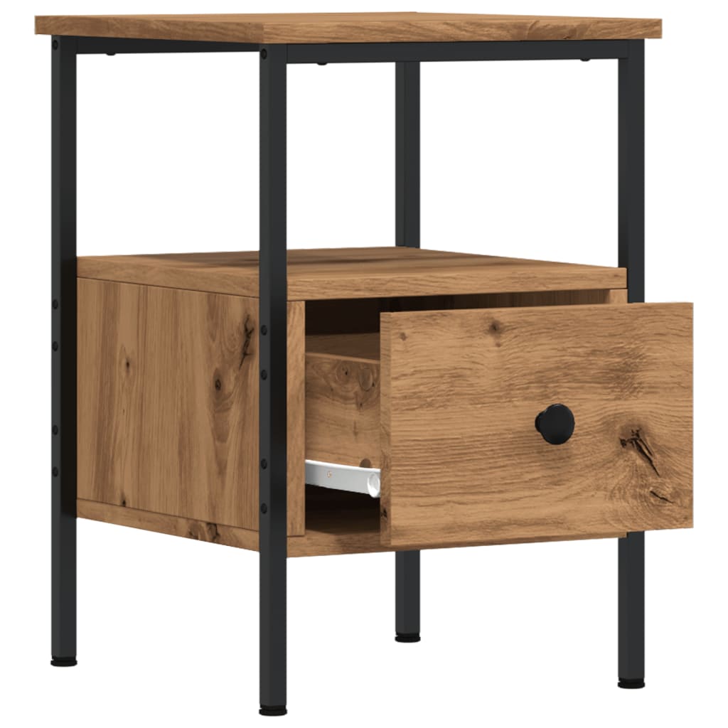 vidaXL Bedside Cabinets 2 pcs Artisan Oak 34x36x50 cm Engineered Wood