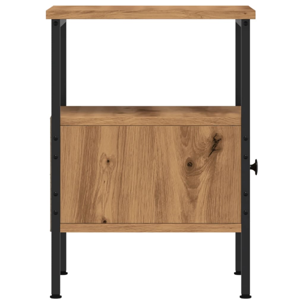 vidaXL Bedside Cabinets 2 pcs Artisan Oak 34x36x50 cm Engineered Wood