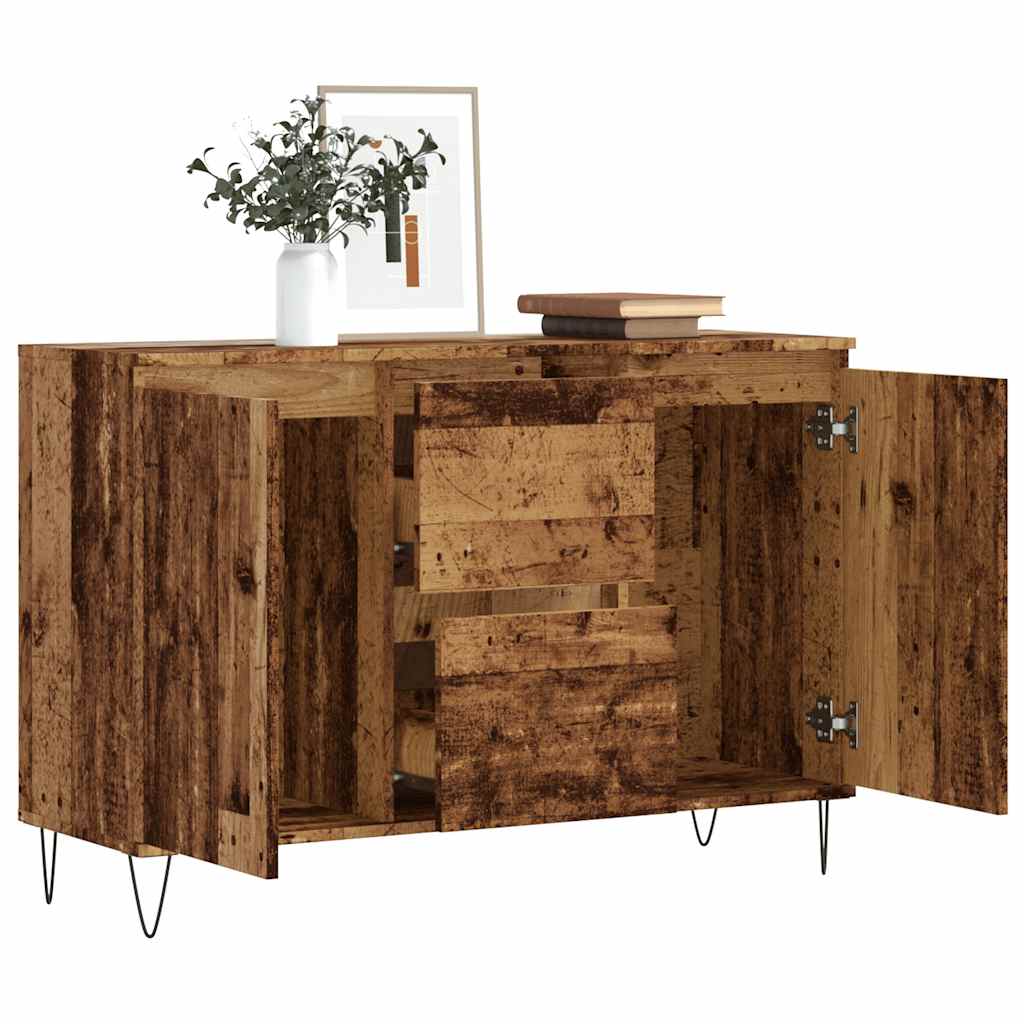 Sideboard Old Wood 101.5x35x70 cm Engineered Wood