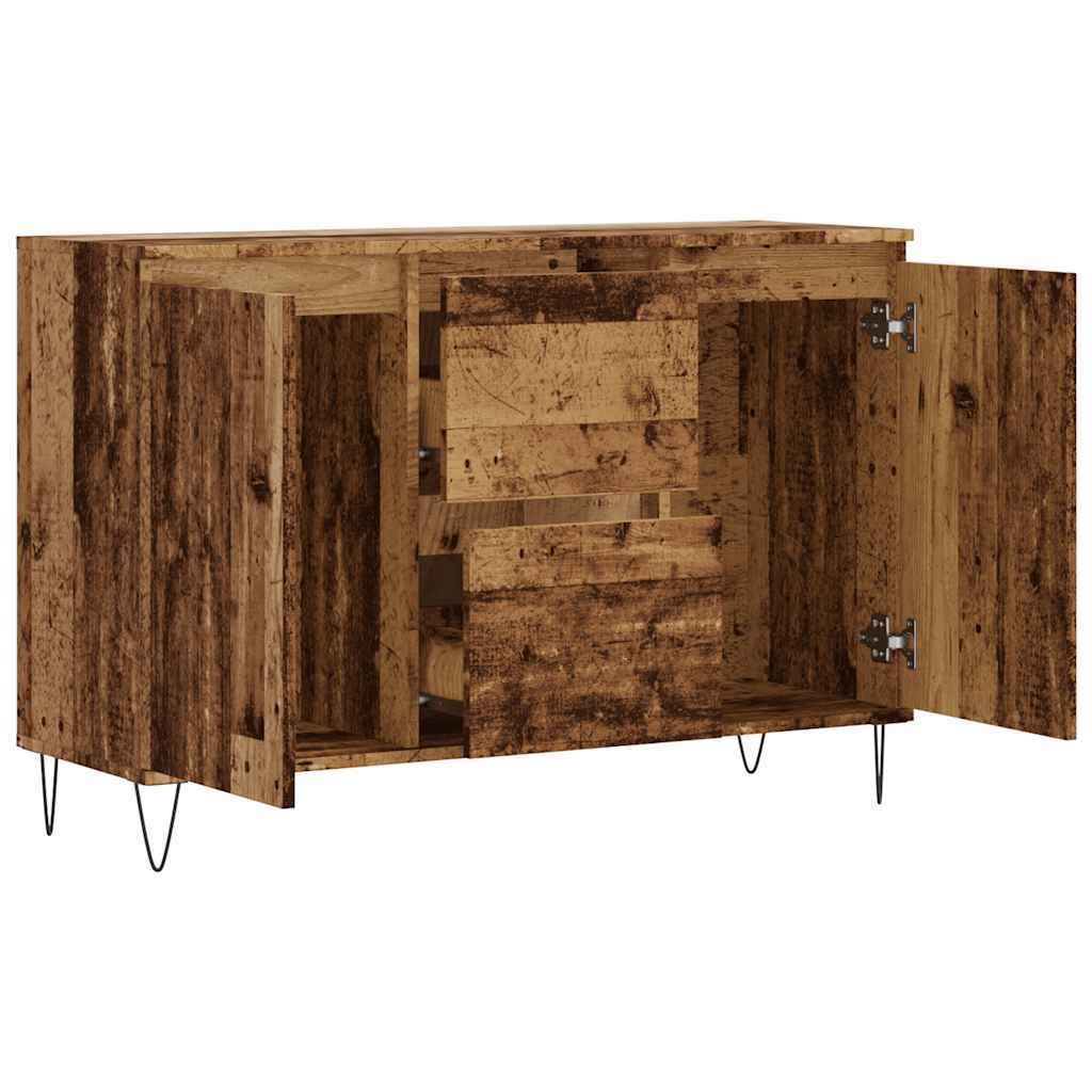 Sideboard Old Wood 101.5x35x70 cm Engineered Wood