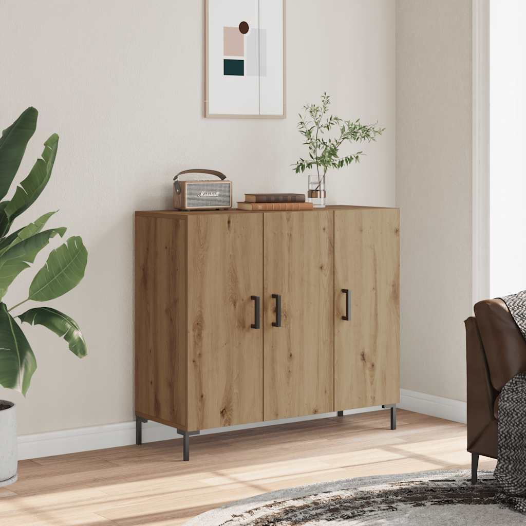 Sideboard Artisian Oak 90x34x80 cm Engineered Wood