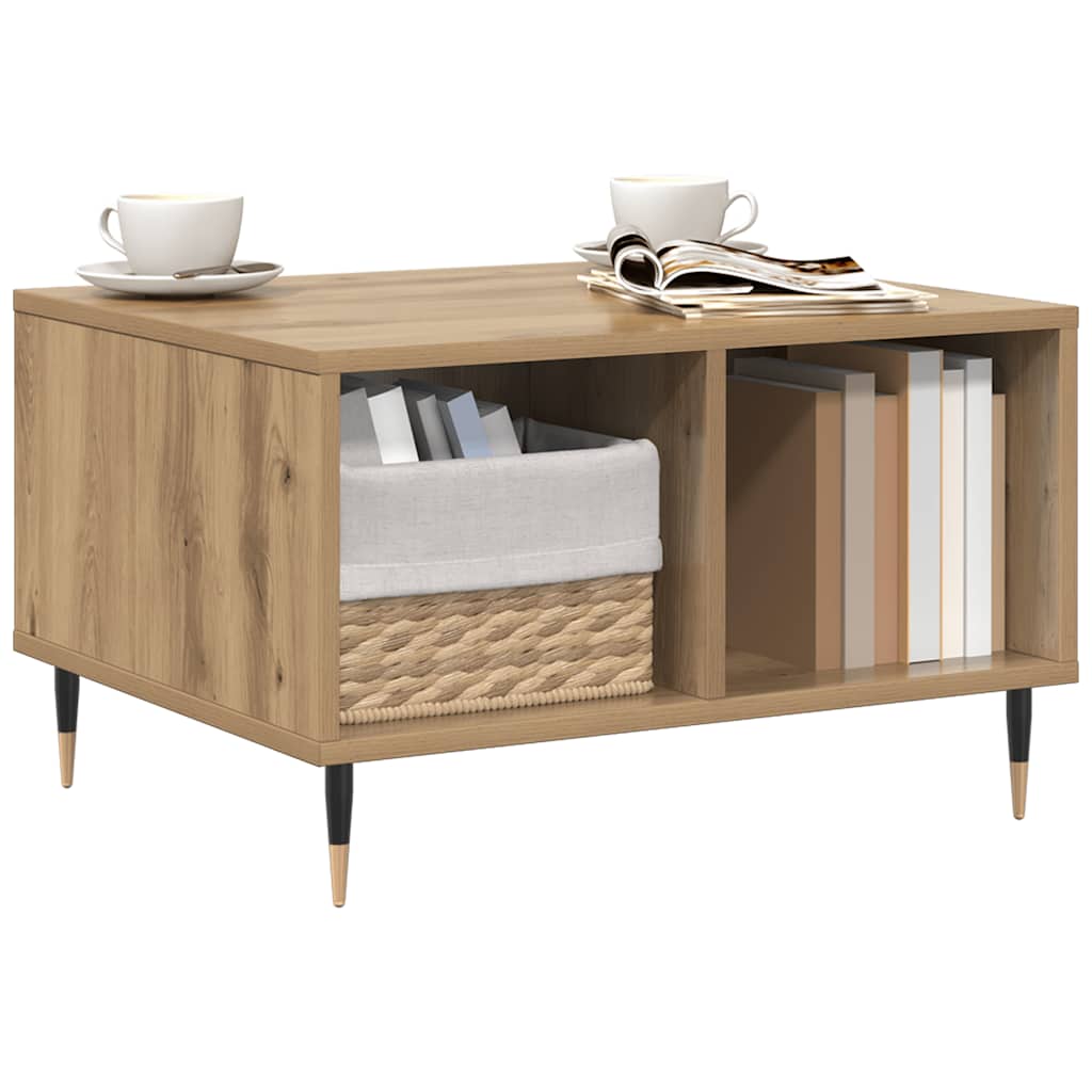 Coffee Table Artisan Oak 60x50x36,5 cm Engineered Wood