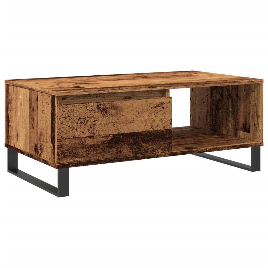 Coffee Table Old Wood 90x50x36,5 cm Engineered Wood