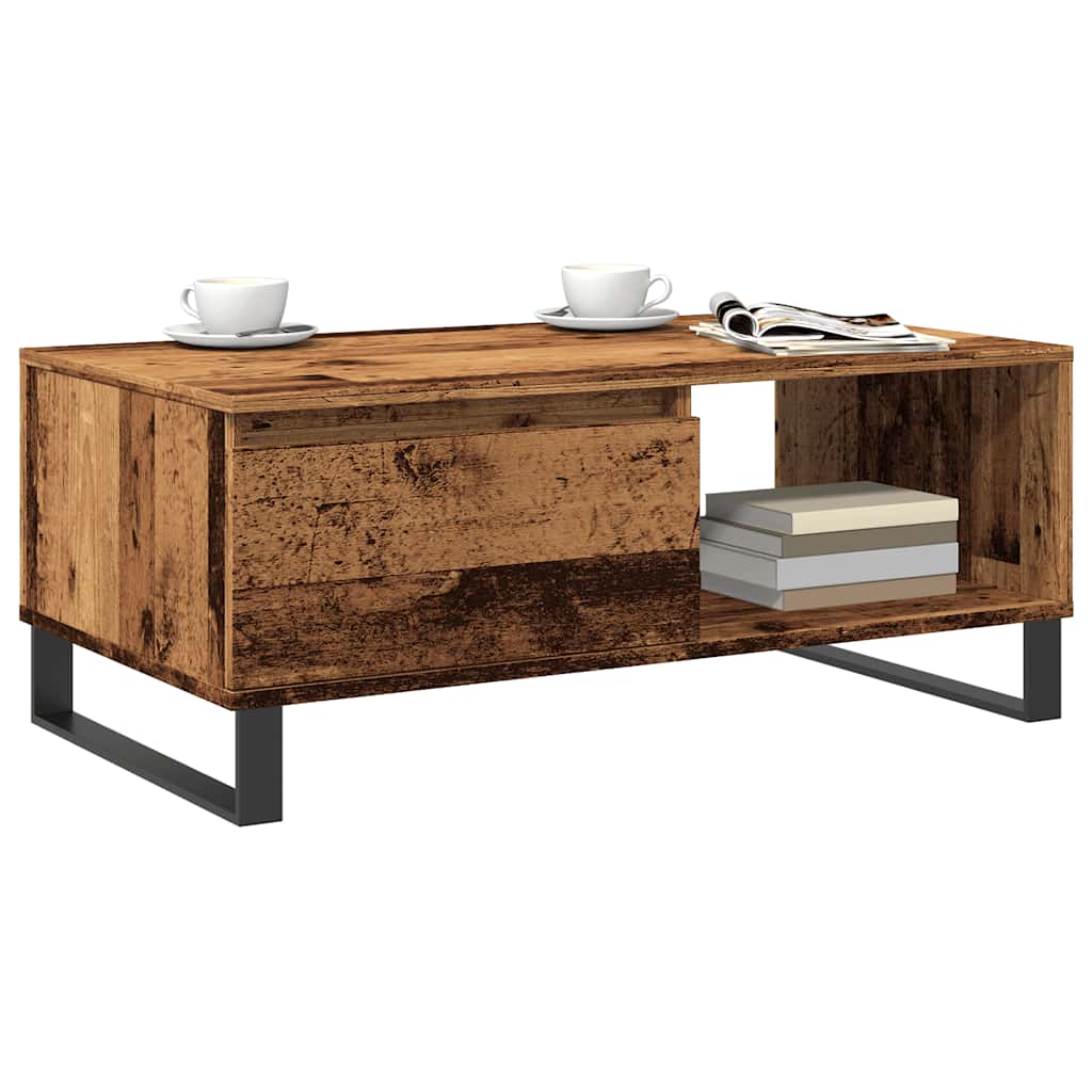 Coffee Table Old Wood 90x50x36,5 cm Engineered Wood