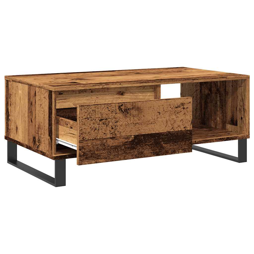 Coffee Table Old Wood 90x50x36,5 cm Engineered Wood