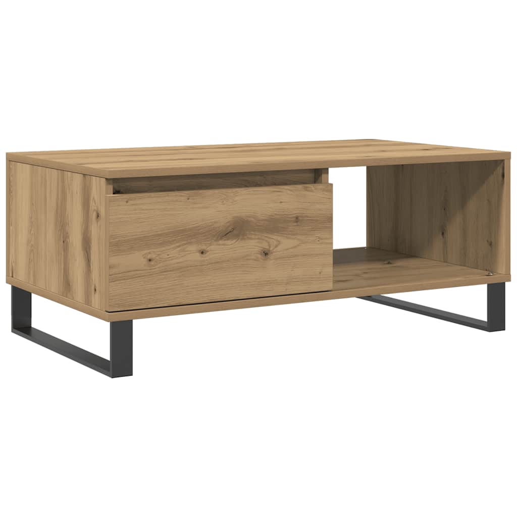 Coffee Table Artisan Oak 90x50x36,5 cm Engineered Wood