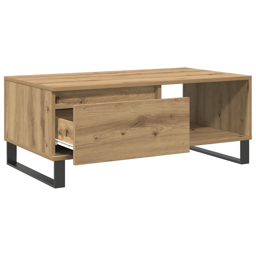 Coffee Table Artisan Oak 90x50x36,5 cm Engineered Wood