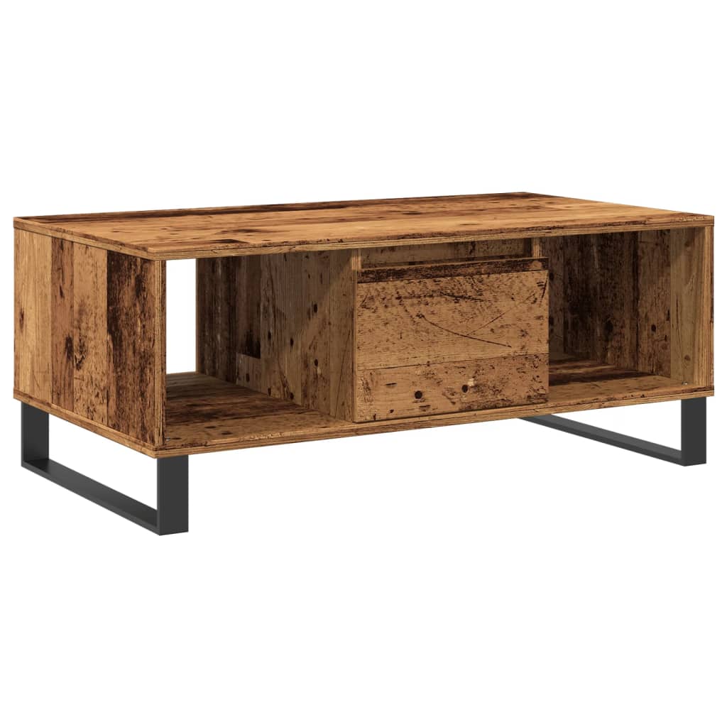 Coffee Table Old Wood 90x50x36,5 cm Engineered Wood