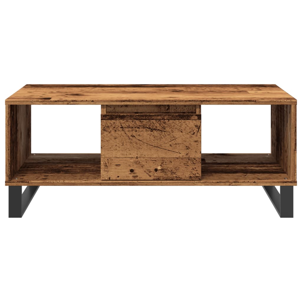 Coffee Table Old Wood 90x50x36,5 cm Engineered Wood