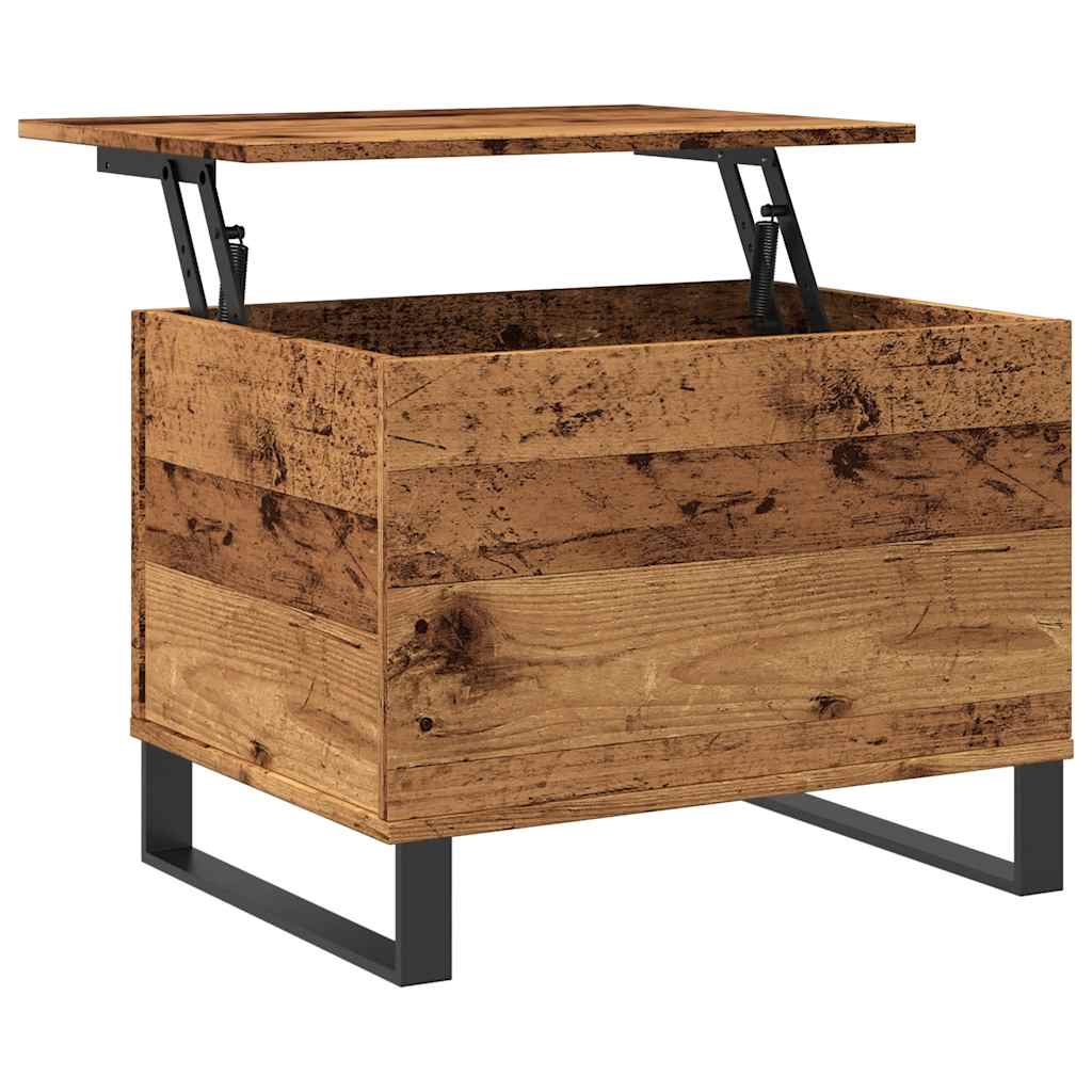 Coffee Table Old Wood 60x44,5x45 cm Engineered Wood
