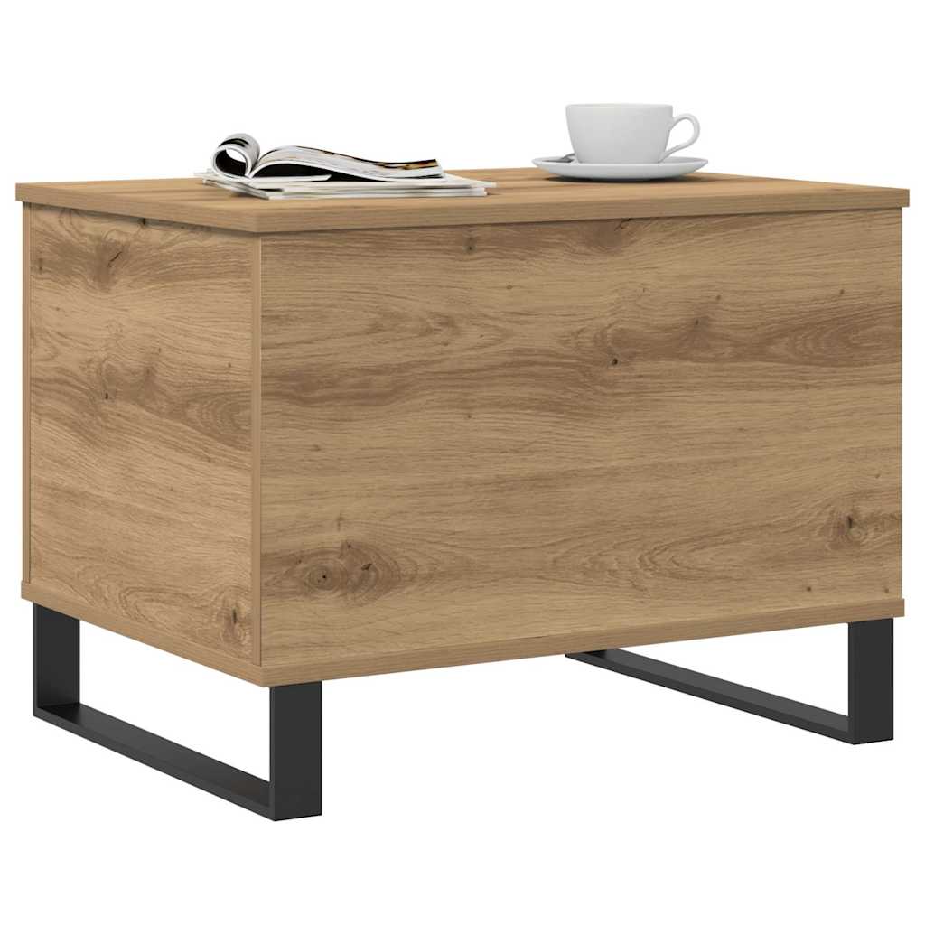 Coffee Table Artisan Oak 60x44,5x45 cm Engineered Wood