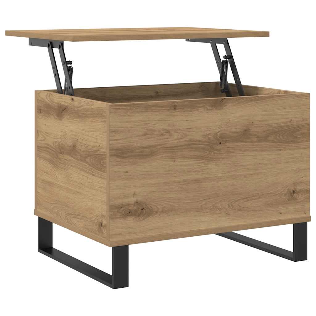Coffee Table Artisan Oak 60x44,5x45 cm Engineered Wood