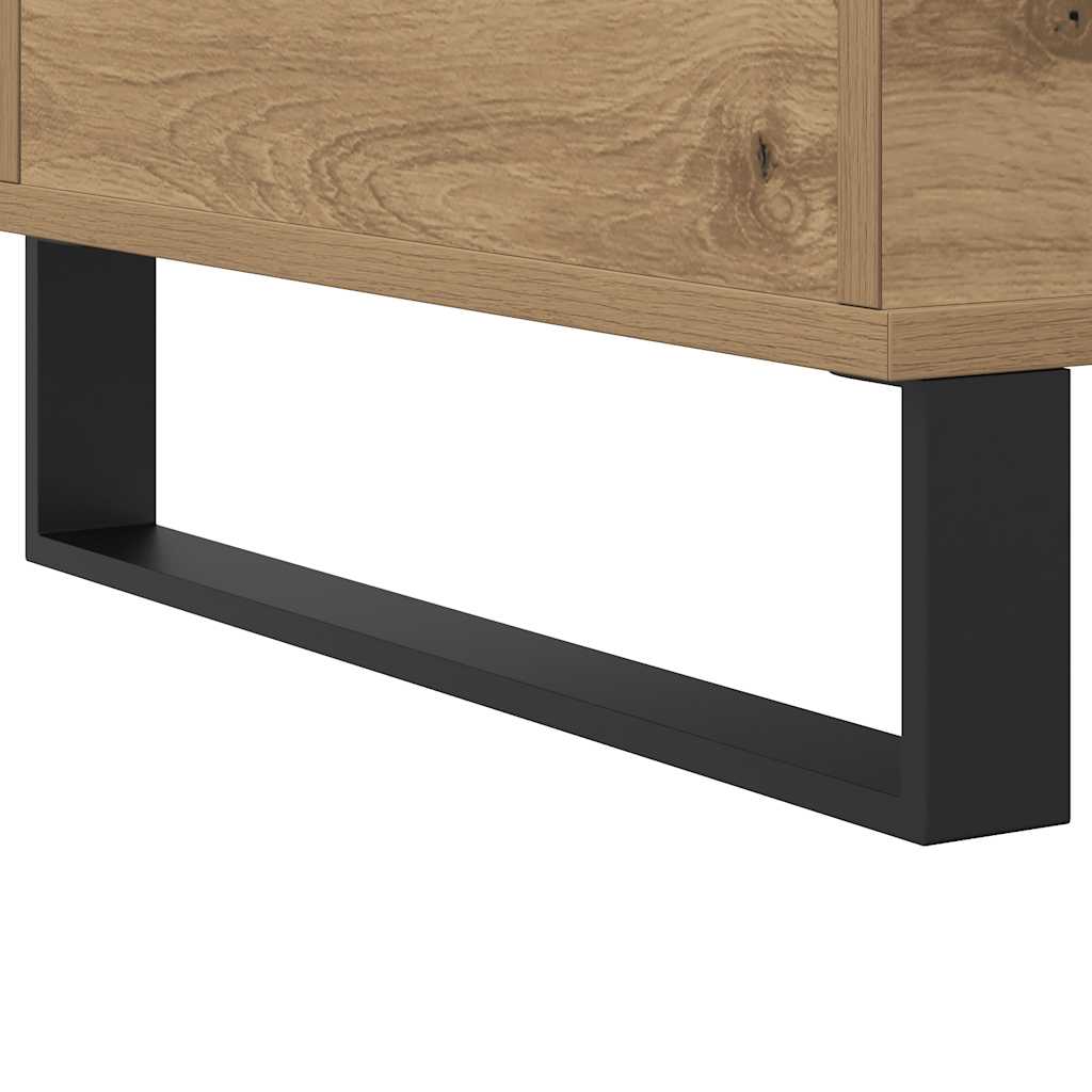 Coffee Table Artisan Oak 60x44,5x45 cm Engineered Wood