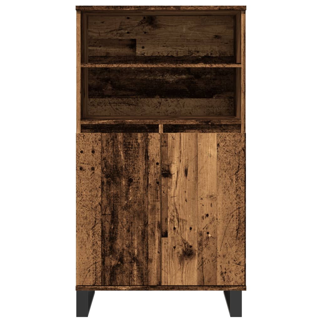 Highboard Old Wood 60x36x110 cm Engineered Wood