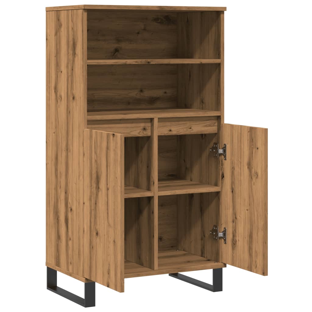 Highboard Artisan Oak 60x36x110 cm Engineered Wood