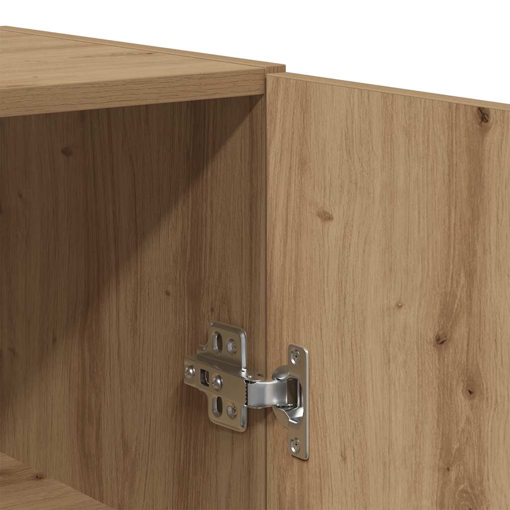 Wall Mounted Cabinet Artisan Oak 69,5x34x90 cm Engineered Wood