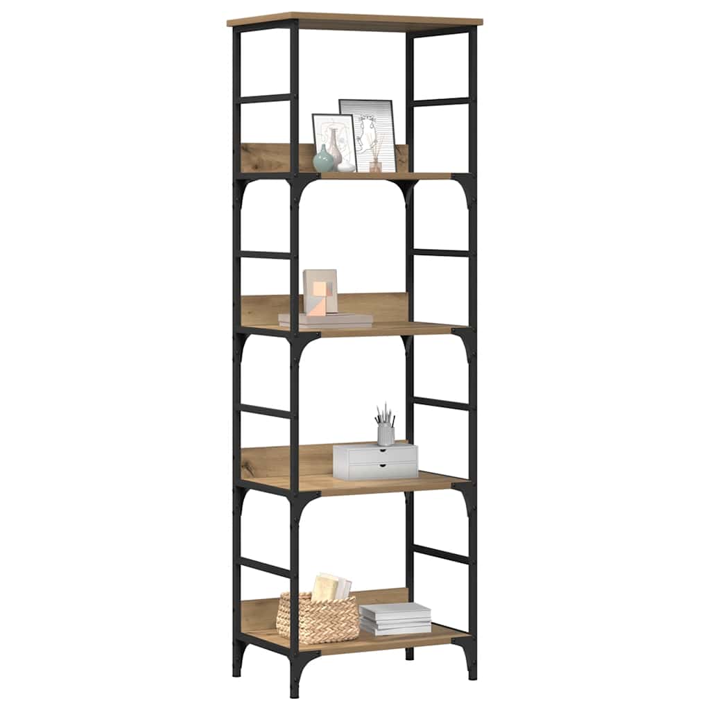 Bookshelf Artisan Oak 50x33x153 cm Engineered Wood