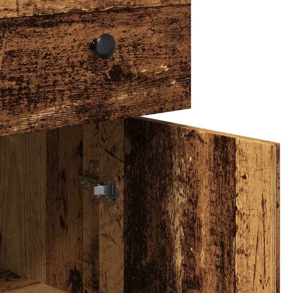 Sideboard Old Wood 70x30x80 cm Engineered Wood