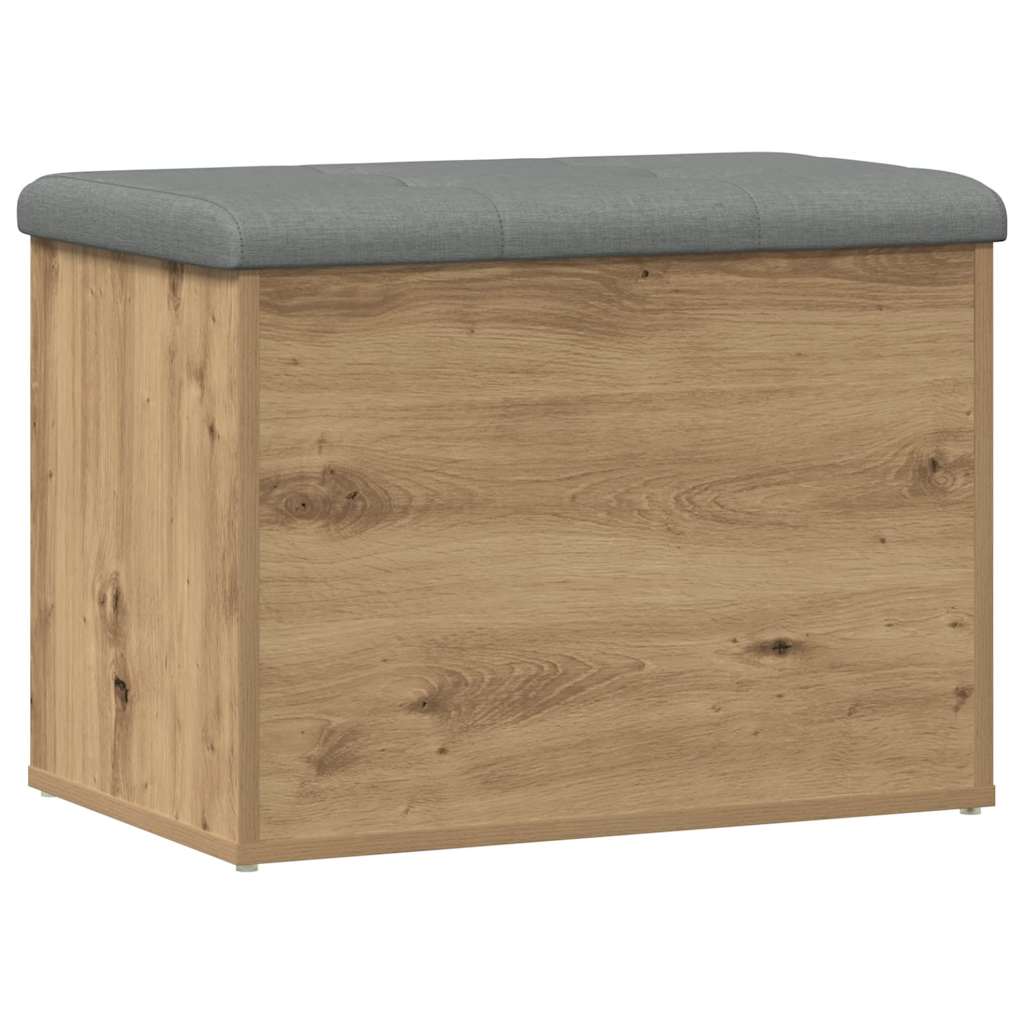 vidaXL Storage Bench Artisan Oak 62x42x45 cm Engineered Wood