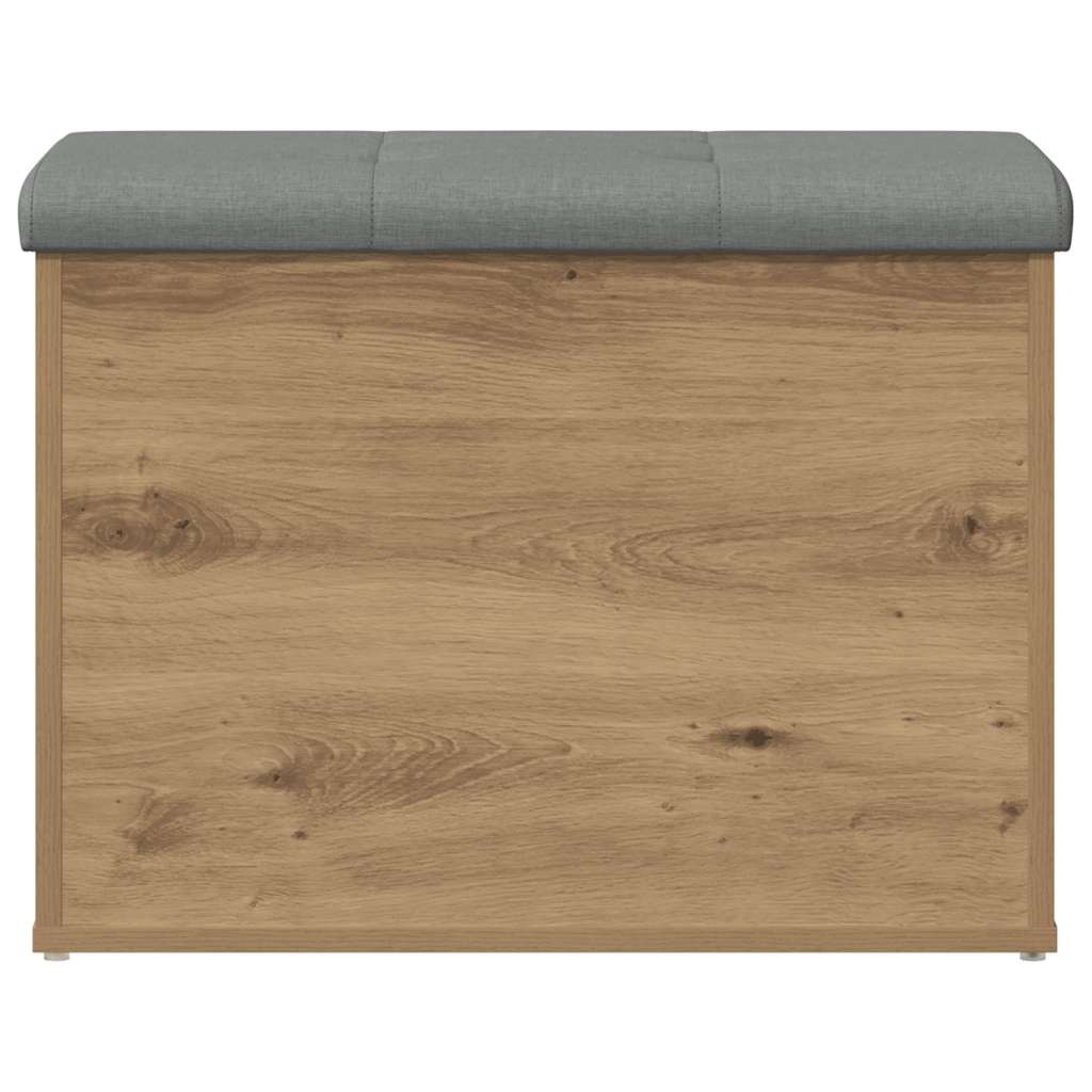 vidaXL Storage Bench Artisan Oak 62x42x45 cm Engineered Wood