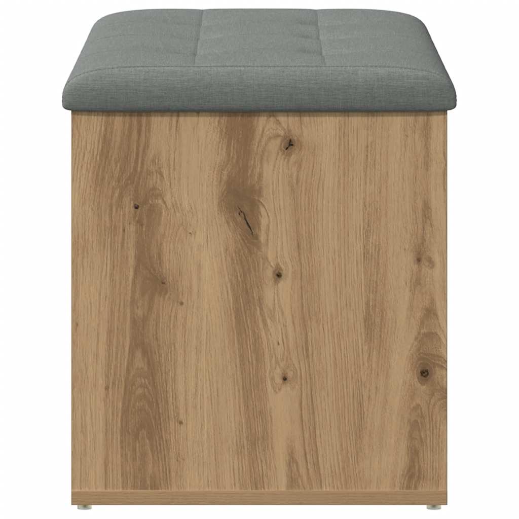 vidaXL Storage Bench Artisan Oak 82x42x45 cm Engineered Wood