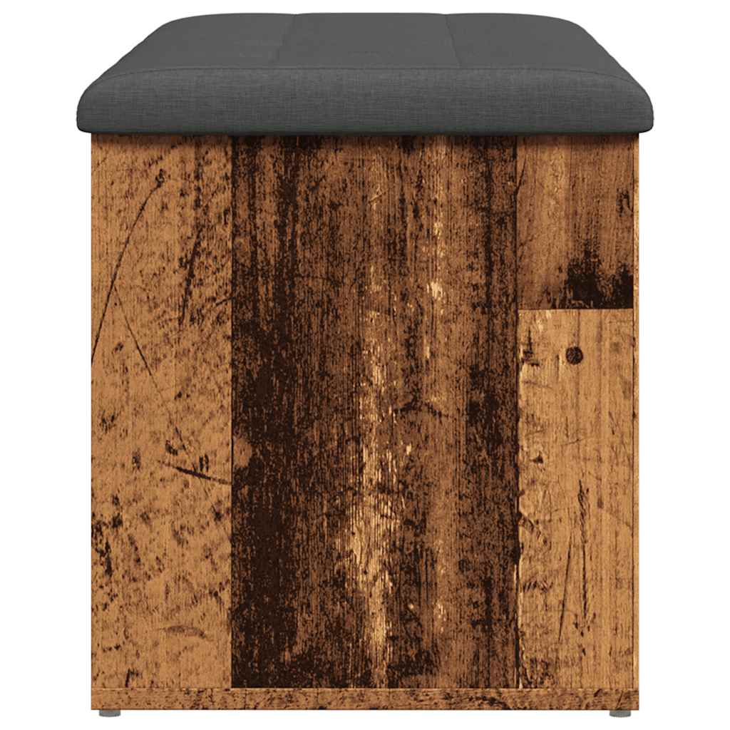 Storage Bench Old Wood 102x42x45 cm Engineered Wood