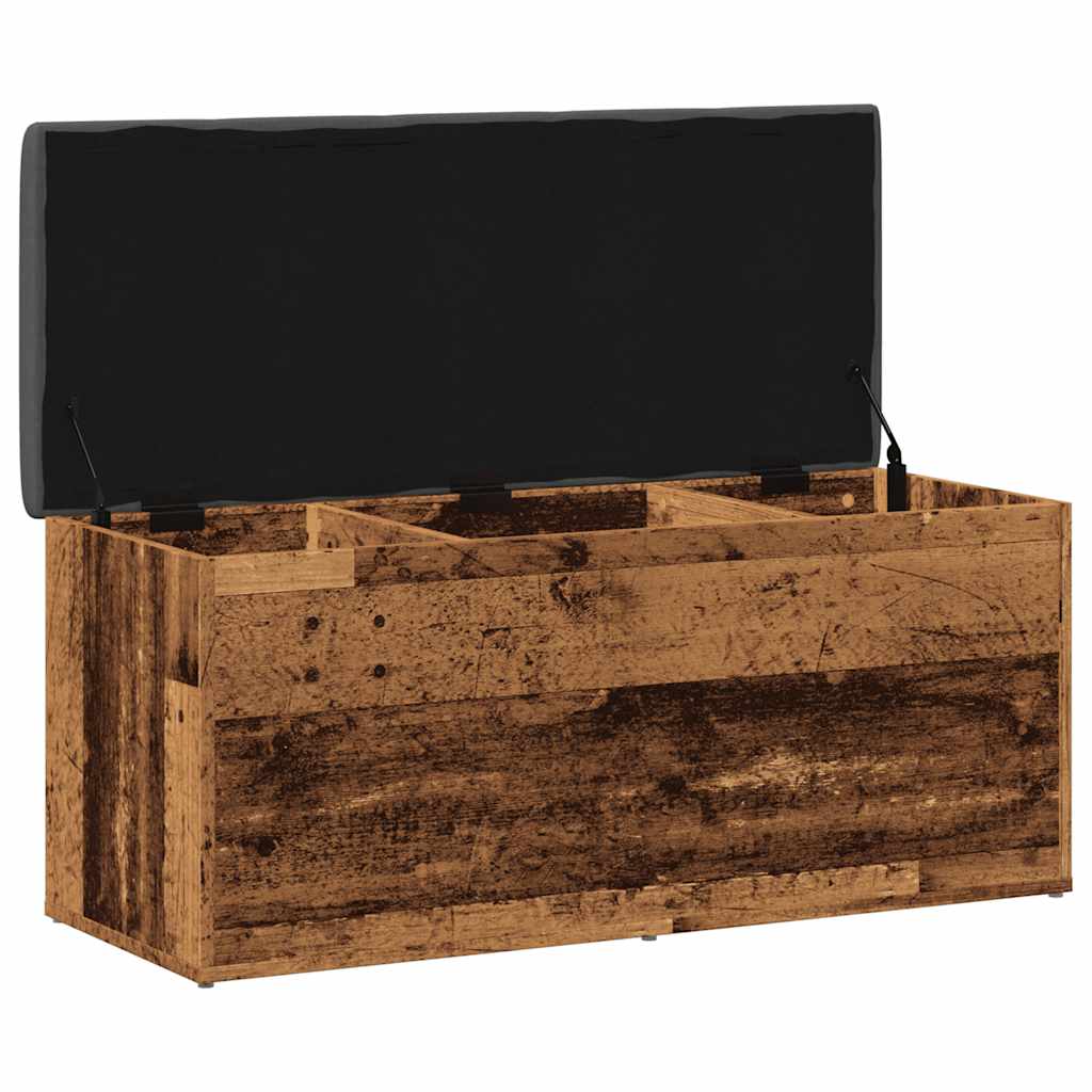 Storage Bench Old Wood 102x42x45 cm Engineered Wood
