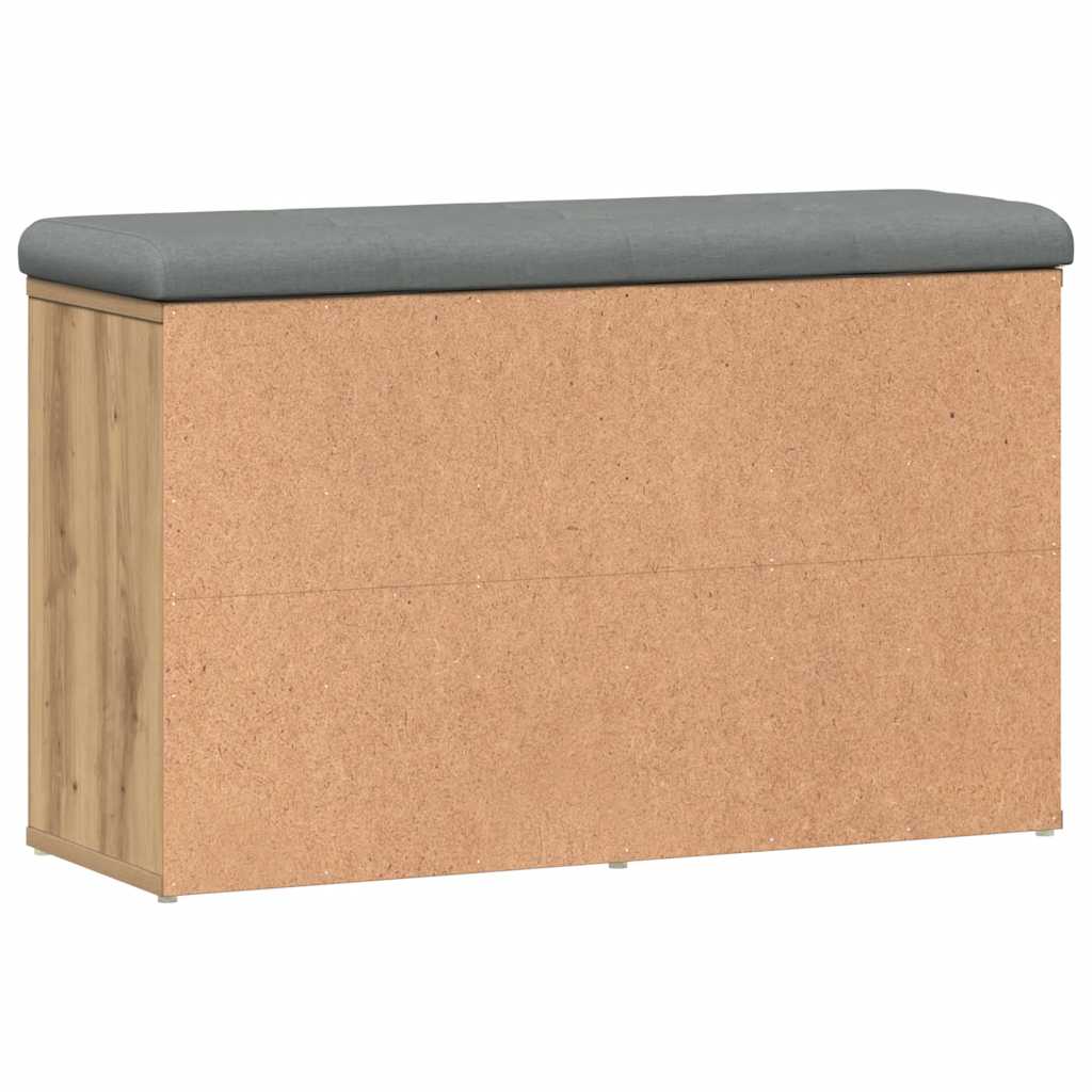 vidaXL Shoe Bench Artisan Oak 82x32x50 cm Engineered Wood