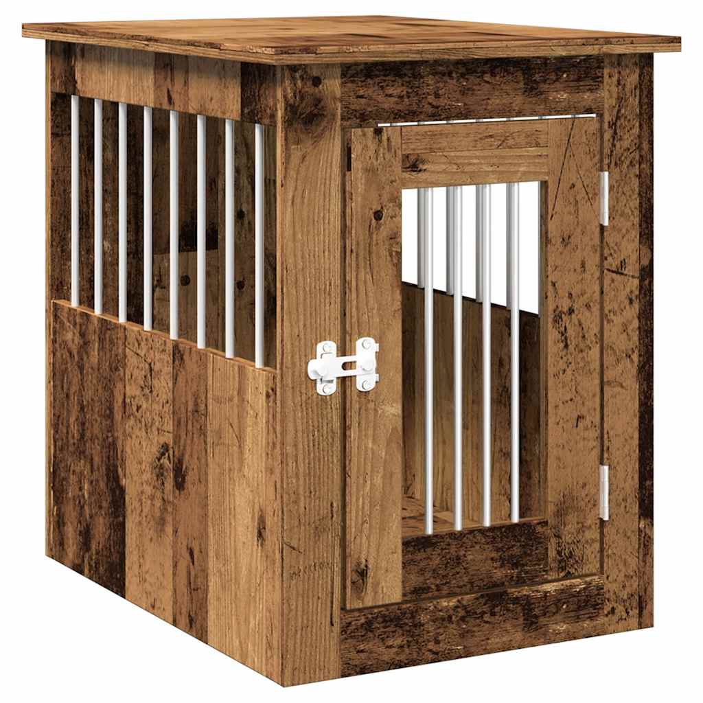 vidaXL Dog Crate Furniture Old Wood 45x62x59 cm Engineered Wood