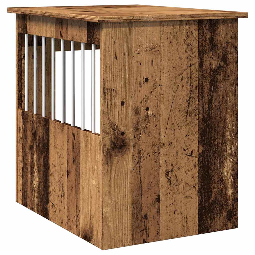 vidaXL Dog Crate Furniture Old Wood 45x62x59 cm Engineered Wood