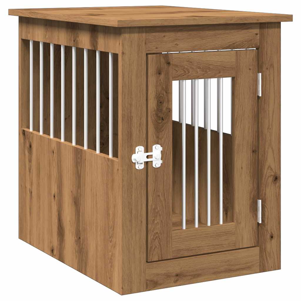 vidaXL Dog Crate Furniture Artisan Oak 45x62x59 cm Engineered Wood