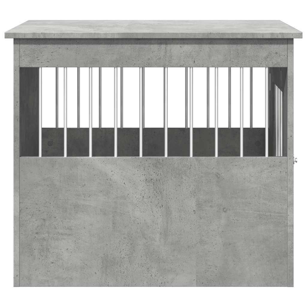 vidaXL Dog Crate Furniture Concrete Grey 55x75x65 cm Engineered Wood