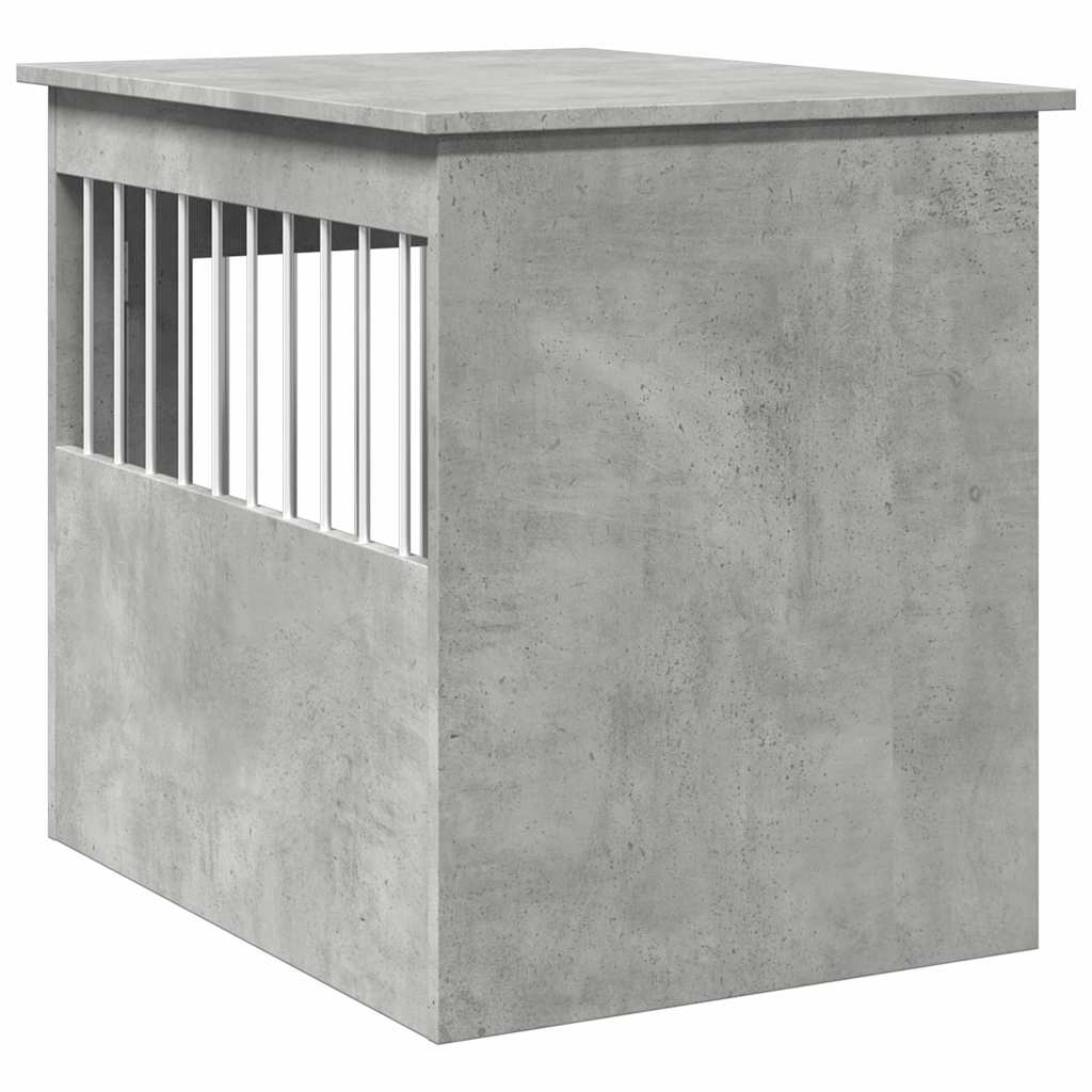 vidaXL Dog Crate Furniture Concrete Grey 55x75x65 cm Engineered Wood