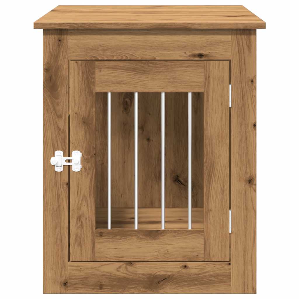 vidaXL Dog Crate Furniture Artisan Oak 55x75x65 cm Engineered Wood