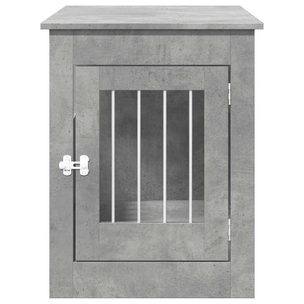 vidaXL Dog Crate Furniture Concrete Grey 55x80x68 cm Engineered Wood